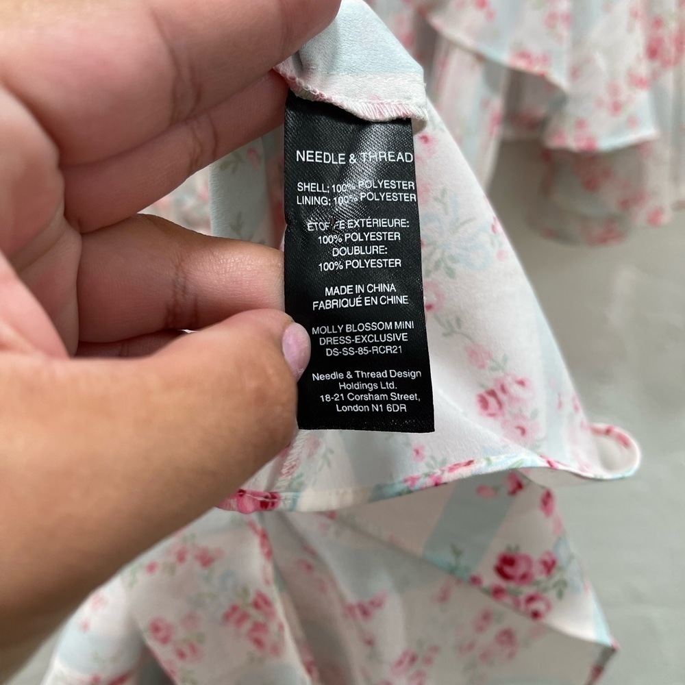 Needle & Thread Molly Blossom Mini Dress Multi - Picture 7 of 7